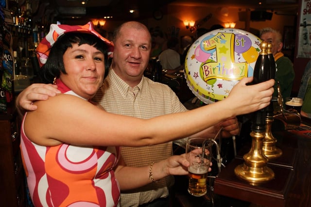 Last Orders Pub in South Shore. Sandra and Louis Veitch celebrate the first birthday of their pub