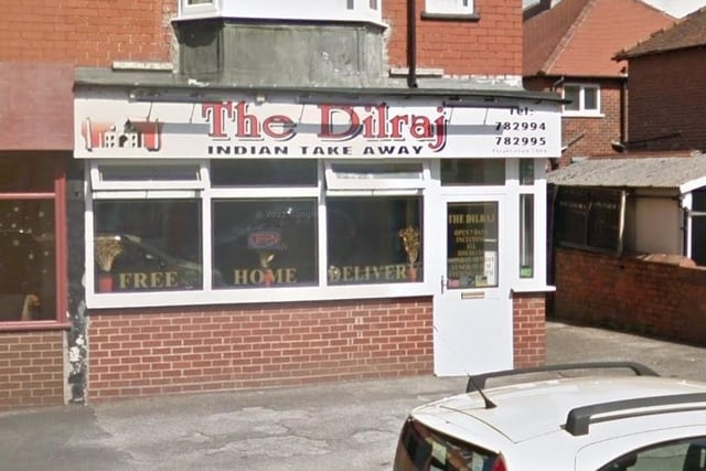 The Dilraj in St David's Road, Lytham, has a rating of 4.5 out of 5 from 91 Google reviews