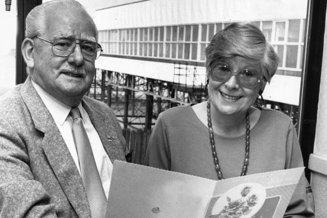 Britain's last Hangman Harry Allen and Doris relax at Fleetwood Pier