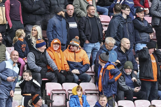 Seasiders supporters at the DW Stadium.