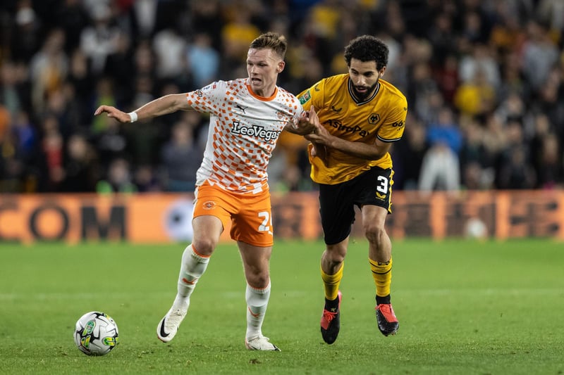 Blackpool were only able to have 28 percent of possession against Wolves, with the Premier League dominating.