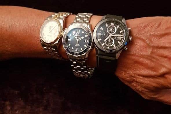 Luxury watches acquired through this fraud (Credit: Crown Prosecution Service)