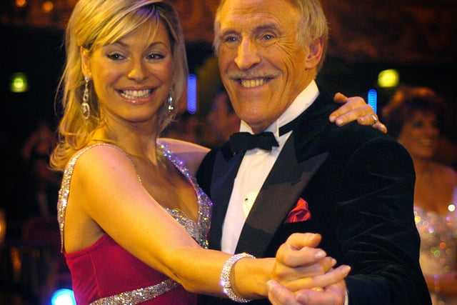 The live final of BBC Televisions Strictly Come Dancing from the ballroom in 2004 - Tess Daly and Sir Bruce Forsyth keep on dancing