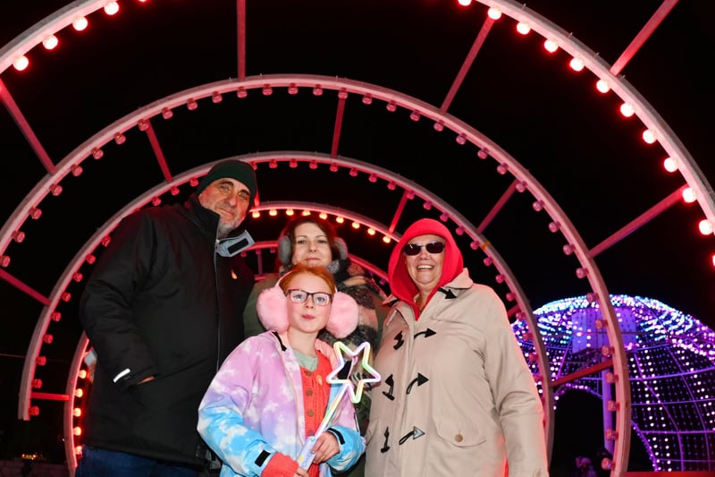 BLACKPOOL - 23-10-23 Lightpool Festival 2023, Blackpool. A celebration of art, light, music and performance, with interactive installations, light shows and 3D projections around Blackpool.