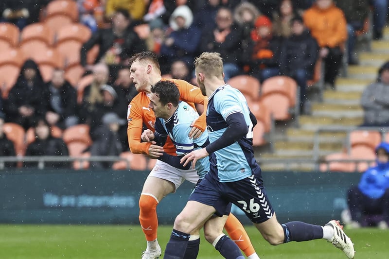Sonny Carey was one of Blackpool's brighter players going forward. The attacking midfielder played some good passes through for teammates and tested the Wycombe keeper a couple of times, but did need a bit more composure when it came to a couple of his shots.