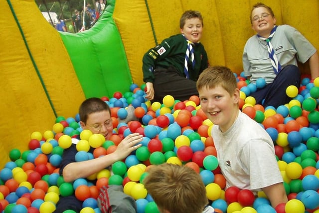 The ballpool at the Lancashire County Scout Network fun day at Waddecar camp