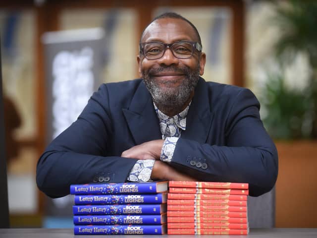 A recent picture of Sir Lenny Henry when he was back at the Winter Gardens, for Word Fest