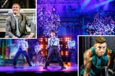 Main image: Danny Hatchard is in the centre. Left inset: Bill Ward. Right inset: Jake Quickenden.
