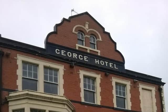 The George Hotel on Central Drive was demolished for safety reasons