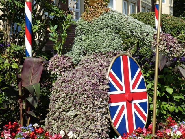 Lytham In Bloom's Britannia figure has been placed at a prominent town centre site next to the Assembly Rooms