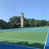Refurbished courts at Stanley Park