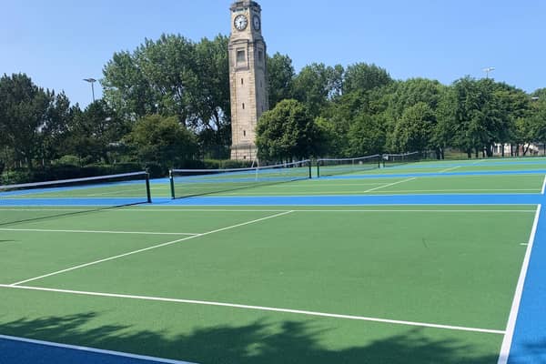 Refurbished courts at Stanley Park