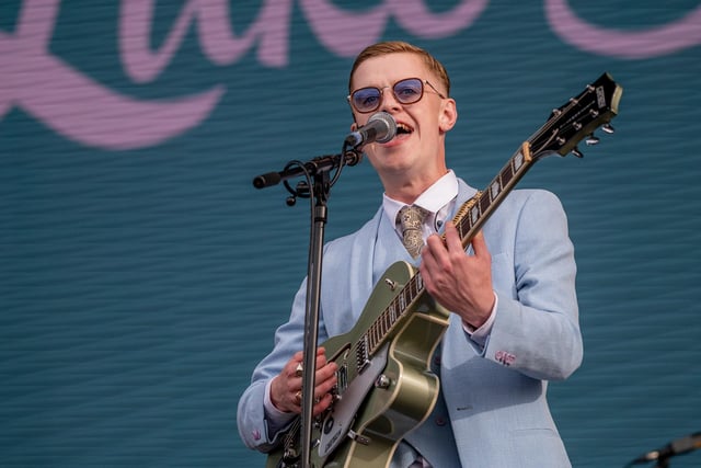 Luke La Volpe was one of the support acts. He told the crowd how he was a childhood friend of Lewis Capaldi and how he had never performed in front of a crowd as big as the one at Lytham Festival