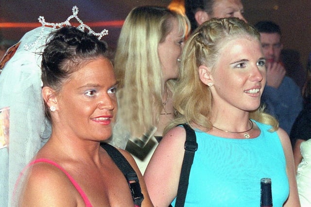 A hen night in full swing at Bobby Joes in 1999