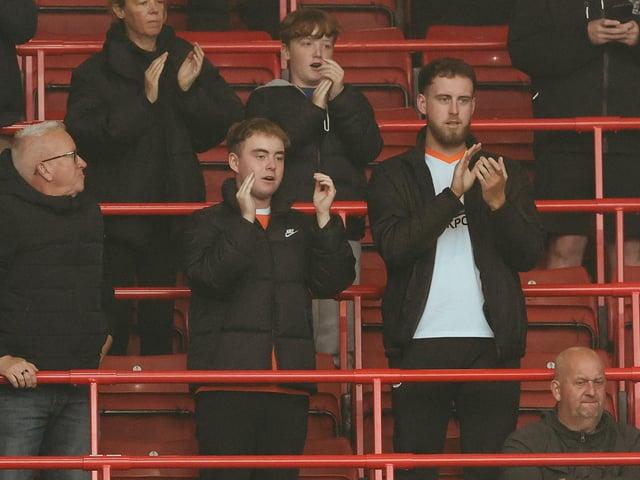 Seasiders supporters made the midweek trip to Oakwell.