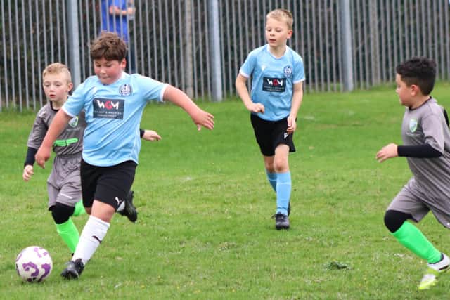West Coast Sports Falcons and CN Sports Eagles are two of the B&DYFL's newer teams Photo: Karen Tebbutt