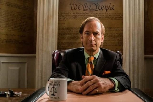 Breaking Bad spinoff. Pictured: title character Saul Goodman.