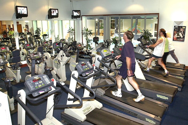 The exercise machines in the gym, 2002