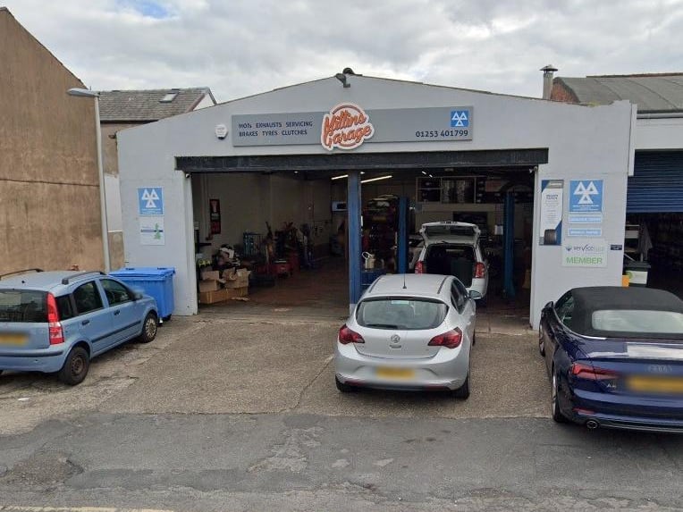 Millins Garage on Henry Street has a 5 out of 5 rating from 53 Google reviews. Telephone 01253 401799