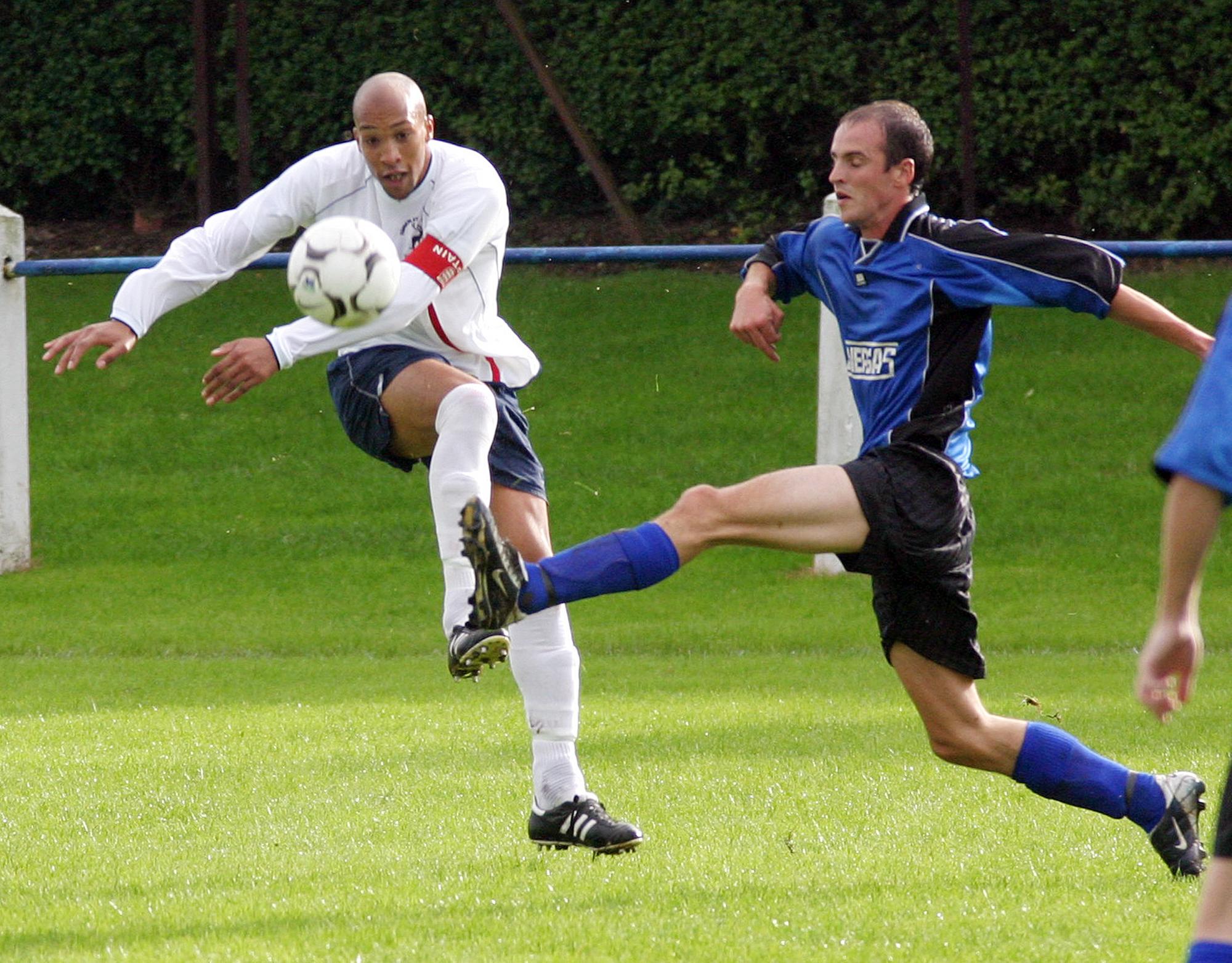 Kimberley Town in action against Holbrook.