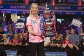 Fallon Sherrock won the Betfred Women's World Matchplay at the Winter Gardens last year Picture: Taylor Lanning/PDC