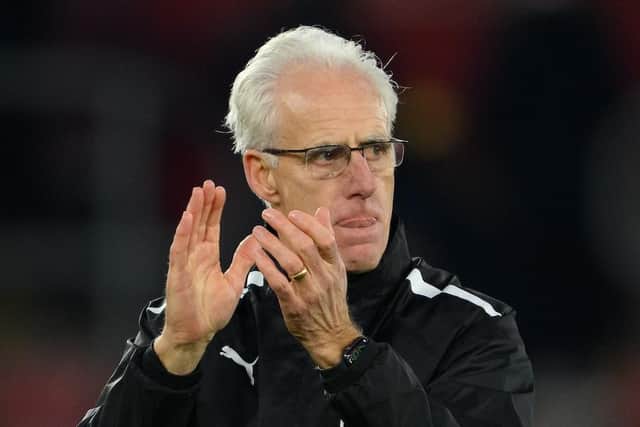 Mick McCarthy, 64 today, takes charge of his first home game as Blackpool boss tonight