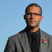 BISHOP'S STORTFORD, ENGLAND - NOVEMBER 10:  Former Northampton Town player Clarke Carlisle before the FA Cup First Round match between Bishop's Storford and Northampton Town ProKit UK stadium on November 10, 2013 in Bishop's Stortford, England.  (Photo by Shaun Botterill/Getty Images)