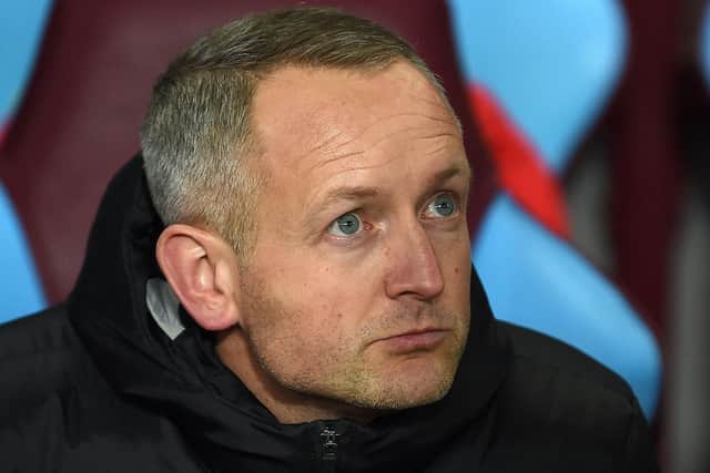 Liverpool's English U23s head coach Neil Critchley reacts during the English League Cup quarter-final football match between Aston Villa and Liverpool at Villa Park in Birmingham, central England, on December 17, 2019.
