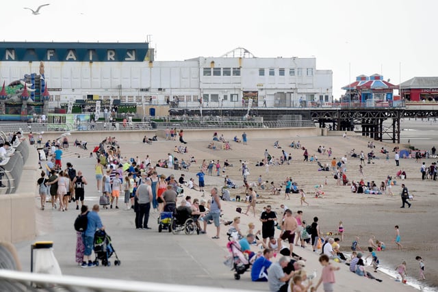 Another scorcher when people packed to Blackpool's fabulous beach in 2019