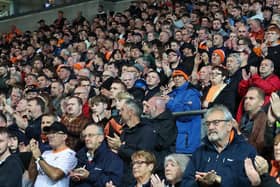 Seasiders supporters made the trip to Ewood Park.