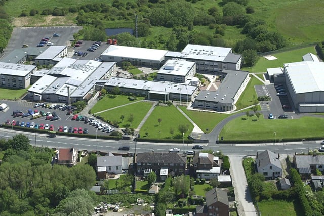 Blackpool Sixth Form College from the air in 2002