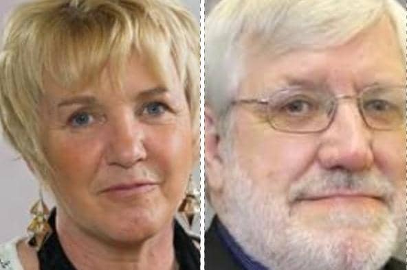 Coun Lorraine Beavers and Coun Brian Crawford