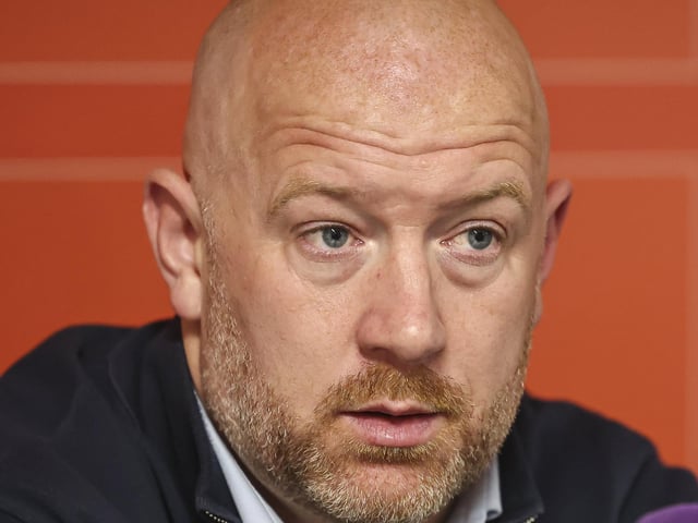 The 38-year-old visited Blackpool for the first time in his managerial career.