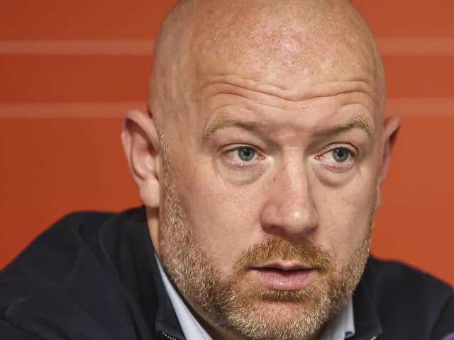 The 38-year-old visited Blackpool for the first time in his managerial career.