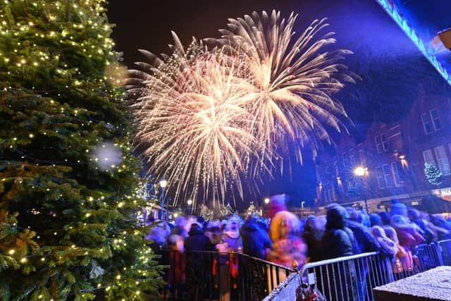 Fireworks following a previous Lytham Christmas Lights switch-on