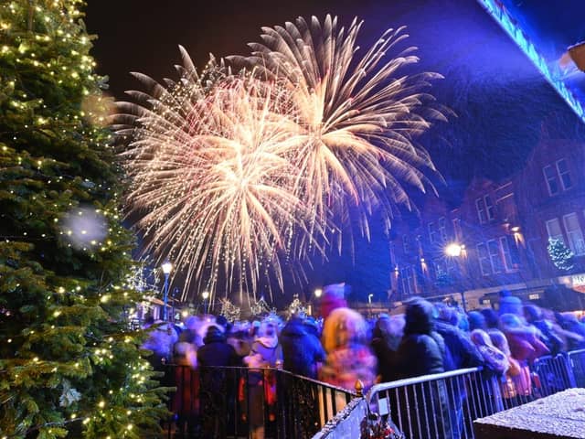 Fireworks following a previous Lytham Christmas Lights switch-on