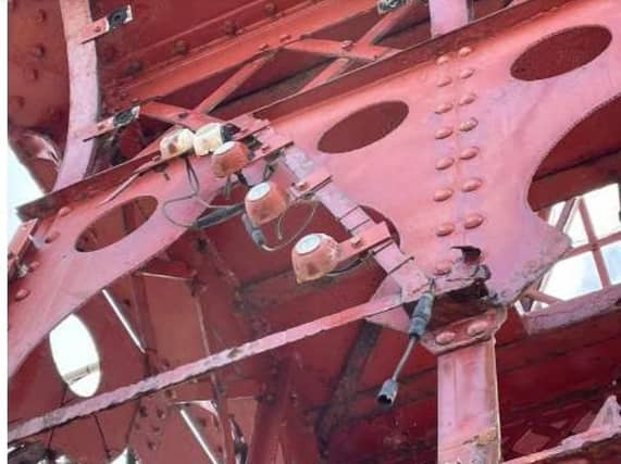 An area of corrosion (picture from Arup)