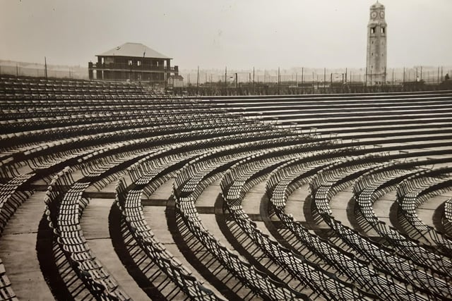 A very early photo of the band stand area