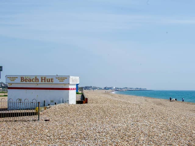 A sunny Hayling beach