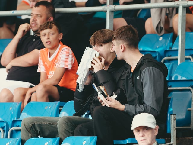 Seasiders supporters packed out the away end at Stockport.