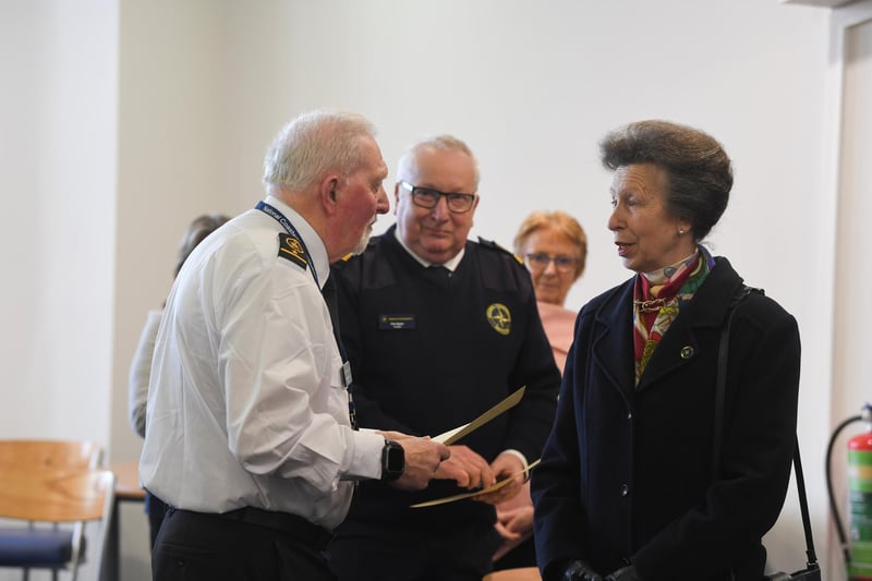 Anne, Princess Royal visits the NCI in Fleetwood,  to find out about the lifesaving work of its volunteers. 2024 is NCI's 30th anniversary. Photo: Neil Cross