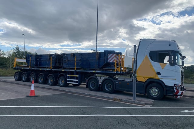 This HGV taken to a police check site at Cuerden for weighing was found to be 15 per cent too heavy on two axles.
A £600 fixed penalty was issued and the driver had to adjust the load before being allowed to move off.