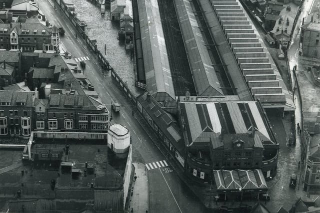 Blackpool's Central Station once occupied the whole site. This was in April 1963