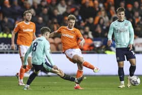 George Byers during his time on loan with Blackpool (Photographer Lee Parker / CameraSport)