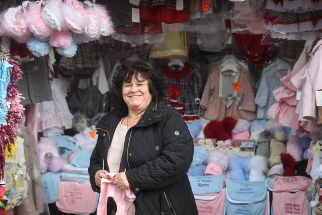 Bonny St market traders will be leaving in November to make way for the Blackpool Central development. Pictured is Lynne Humphries.