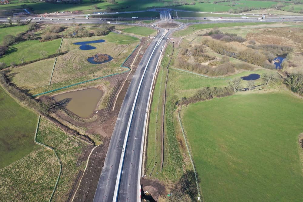 A major new £207m road scheme linking parts of Preston and the Fylde Coast to the M55 will open to the public on July 3 (Credit: Lancashire County Council)