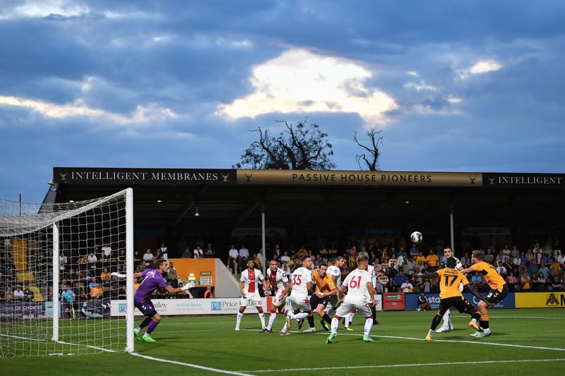 Cambridge United have an average attendance of 6,678 this season, with the Abbey Stadium holding a total capacity of 8,127.