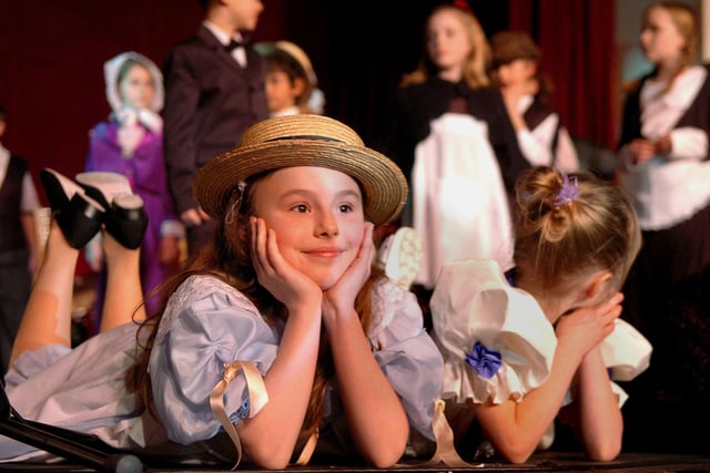 "A Celebration of Talent" at the Winter Gardens Empress Ballroom, Blackpool. Sophie Morrison (9) and some of the Anchorsholme Primary School performers, 2009