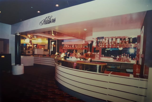 The bar at Addisons in 1995