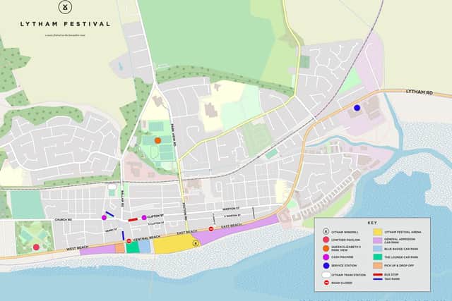 Lytham Festival travel map
(Pic: Lytham Festival)